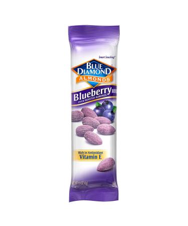 Blue Diamond Almonds Blueberry Flavored Snack Nuts, Single Serve Bags (1.5 oz, Pack of 12) Blueberry 1.5 Ounce (Pack of 12)