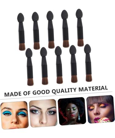 Baluue 10pcs Double Ended Eye Shadow Stick Eyeshadow Sponge Makeup Applicator Beauty Sponges Plastic Black - Buy Online on SooperMarket.com