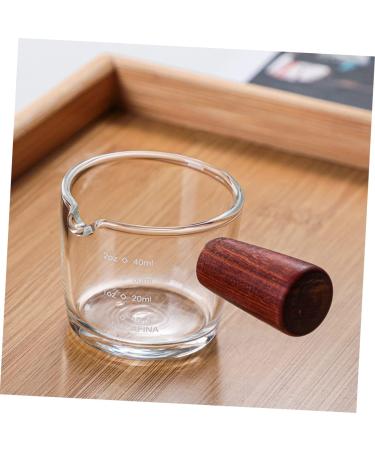 HOMSFOU 3 Pcs Milk Cup Espresso Shot Glass Creamer Mug Clear Cups Milk Creamer Jug Liquid Measuring Cups Turkish Coffee Glass Measuring Cups for Mini Heater Turkey Wood High Borosilicate 8.5X4.5X4.2CMx3pcs As Shownx3pcs - Buy Online on SooperMarket.com