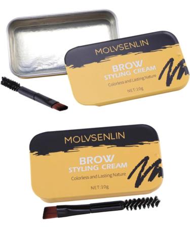 PLAFOPE 2 Pcs Eyebrow Styling Cream Brow Wax Eyebrow Soap Eyebrow Shaping Wax Lip Gloss Kit Wax Stick - Buy Online on SooperMarket.com