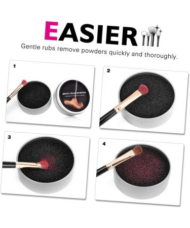 minkissy 1 Set Makeup Sponge Tools Dry Makeup Cleaner Quick Cleaner Duo Sponge Cosmetic Sponge Esponjas Para Maquillaje Brush Cleaner Tool Makeup Powder Activated Carbon Sponge Make up - Buy Online on SooperMarket.com