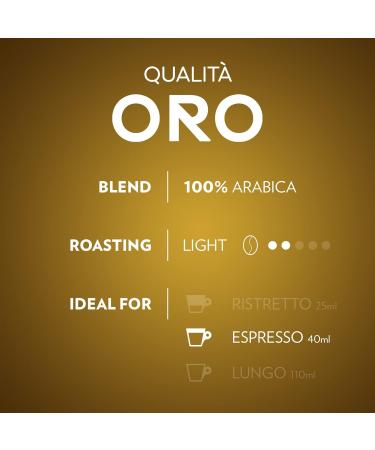 Buy Lavazza Qualit Oro Coffee Capsules - 10 Nespresso Compatible Arabica Beans with Fruity-Floral Taste | International Shipping - Buy Online on SooperMarket.com