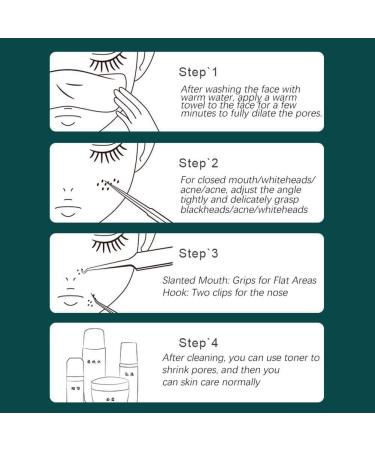 Professional Ultra-fine No. 5 Acne Blackhead Removal Deep Pimples Tool Beauty Face J4E8 Skin Tweezers Ne Clip Cleaner Salon Care Bend Clamp - Buy Online on SooperMarket.com