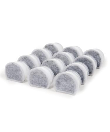 PetSafe Drinkwell Replacement Carbon Filters Compatible with PetSafe Ceramic and Stainless Steel Pet Fountains, for Water Dispensers, 4 Pack - PAC00-13906, 12 Pack - PAC00-16151 Pack of 12
