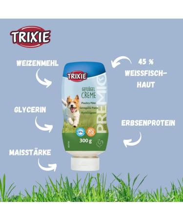 Trixie Premio XXL Dog Treats - Gluten-Free Grain-Free Poultry Cream 300g | Premium Training Reward for Dogs - Buy Online on SooperMarket.com