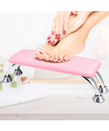 Professional Pink Leather Arm Rest for Nails with Wipes - Manicure Hand Pillow for Nail Techs - Buy Online on SooperMarket.com