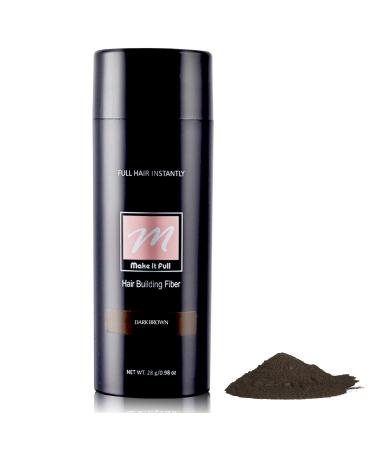 Hair Fibres for Thinning Hair Hair Fibres Dark Brown Hair Building Fibres Professional Quality for Thinning Hair Thickener Hair Fibers & Hair Thickening Powder Instantly Conceals Hair Loss