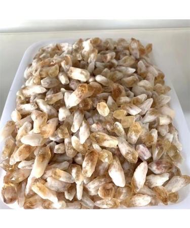Raw Crystals Bulk Natural Stone Crystal Rough Citrine Crystal Point 20pc Full of Texture