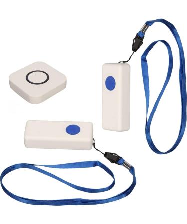 Pusokei Wireless Call Button System for Seniors - 2 Transmitters 1 Receiver 4 Volume Levels 330m Range - Ideal for Nursing Staff & Elder Care - Buy Online on SooperMarket.com