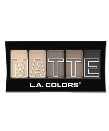 L.A. COLORS 5 Color Matte Eyeshadow  Nude Suede  0.08 Oz  Powder Nude Suede 0.08 Ounce (Pack of 1)
