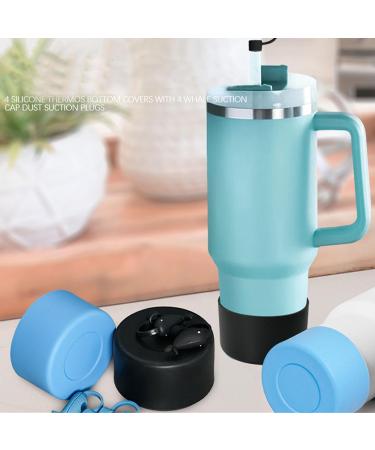 Heat Resistant Silicone Cup Sleeve Set Slip Straw Cap Water Bottle Boots Silicone Straw Cover Friendly Cup Accessories for Home Office Travel Travel - Buy Online on SooperMarket.com