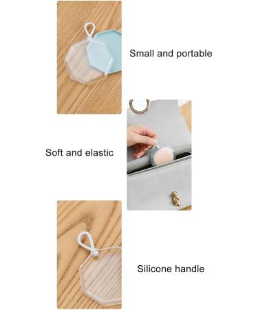 Makeup Puff Box Safe Powder Puff Storage Box Gray Portable Octagonal Dustproof for Powder Rooms for Beads - Buy Online on SooperMarket.com