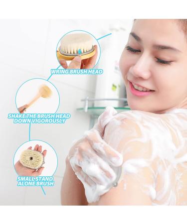 Long Handle Back Brush for Shower | Back Scrubber for Elderly, Disabled, Pregnant Women - Exfoliation & Skin Health - Buy Online on SooperMarket.com