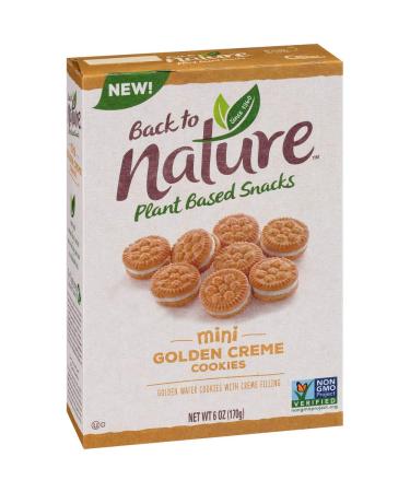 Back To Nature Non-Gmo Cookies, Mini Golden Creme, 6 Ounce Mini Golden crme 6 Ounce (Pack of 1)