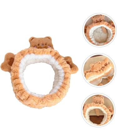 PLAFOPE Bear Face Wash Headband Make up Headbands Bear Headband Spa Hair Band Facial Headbands Spa Headbands Headband for Washing Face Skincare Headbands Makeup Headband - Buy Online on SooperMarket.com