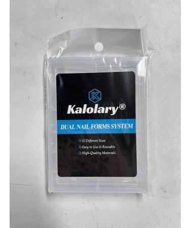 Kalolary 120Pcs Clear Dual Nail System - MOOLD ACYLL Stiletto Nail Extension Tips for Nail Art | 12 Sizes with Scale for Perfect Manicure - Buy Online on SooperMarket.com