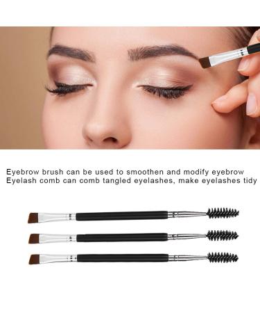 4pcs Professional Eyebrow Eyelash Brush Comb Set - Soft Hair Double Head Makeup Tool for Perfect Brows & Lashes | International Shipping - Buy Online on SooperMarket.com