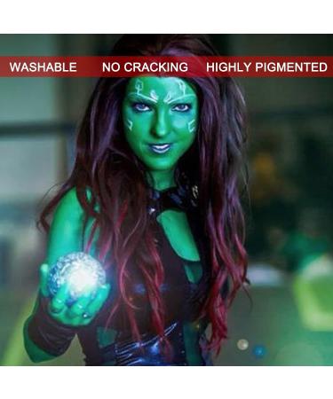 MEICOLY Green Cream Face Body Paint - Christmas Grinch Costume, Camouflage Hunting, Halloween SFX Makeup for Adults and Children - Buy Online on SooperMarket.com