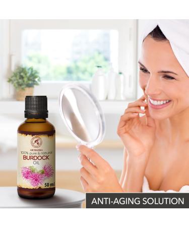 Valler Root Oil 50ml - Pure Arctium Lappa Burdock Oil for Hair & Skin Care | Best Natural Spa Oil in Glass Bottle - Buy Online on SooperMarket.com