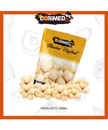 Hazelnut Kernels Blanch 1kg | Roasted Peeled Hazelnuts | Vegan Snack | Dorimed - Buy Online on SooperMarket.com