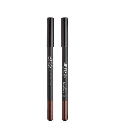 kiss new york Professional Slim Lip Pencil Creamy Soft Liner in Coffee Brown - Long-Lasting Natural Lip Makeup | Water-Resistant Lip Crayon - Buy Online on SooperMarket.com