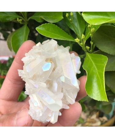 1pcs White Flame Aura Quartz Crystal Cluster Specimen Natural Stones and Minerals - Buy Online on SooperMarket.com