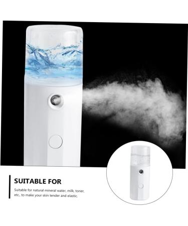 Baluue 1pc Hydrating Instrument Mist Sprayer Mini Mister Electric Face Facial Mister White Abs - Buy Online on SooperMarket.com