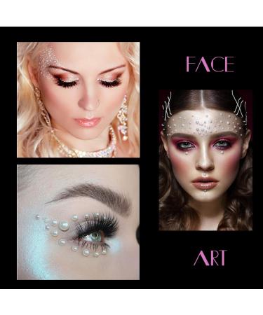 4000 PCS Crystal AB Rhinestones & Pearls Set with Tweezer - Nail Art, DIY Crafts, Face & Clothing Embellishments - Buy Online on SooperMarket.com