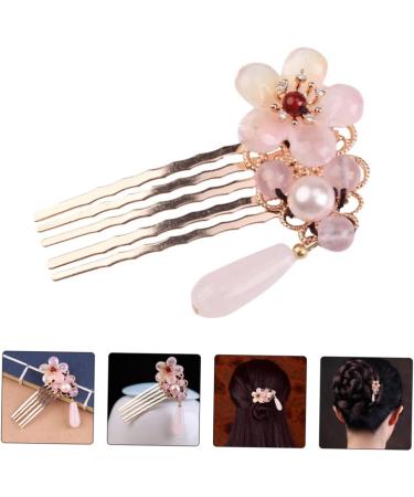 Didiseaon 1pc Hair Comb Hair Accessories Pearl Hair Decorations Crystal Hair Comb Crystal Headpiece Bridal Hair Clip Flower Hair Clips for Women Wedding Bride Glass Bangs Comb - Buy Online on SooperMarket.com