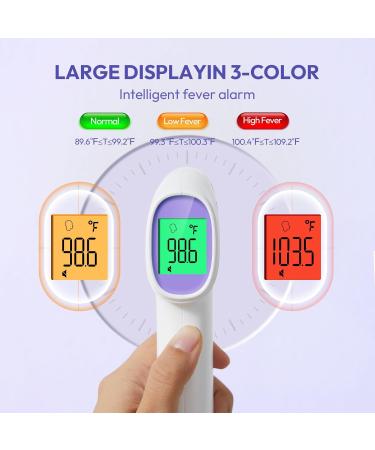 Buy No-Touch Forehead Thermometer for Adults Kids & Babies - Instant Reading Fever Alarm LCD Display - Fast International Shipping - Buy Online on SooperMarket.com