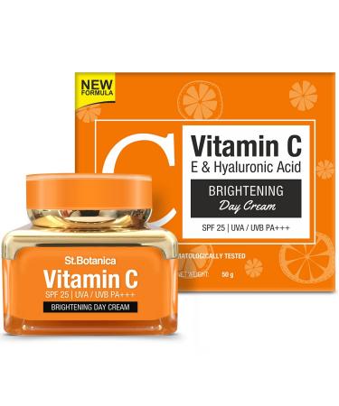 StBotanica Vitamin C Brightening Day Cream With SPF 30 UVA/UVB PA+++ 50g - For Radiant Youthful Looking Skin