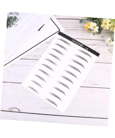 PLAFOPE 4 Sheets Pairs Hair-like Simulation Artificial Eyebrow Patch Simulation Eyebrow Black - Buy Online on SooperMarket.com