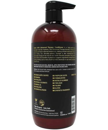PURA D'OR Advanced Therapy System 24 Fl Oz Shampoo + Conditioner Set for Hair Thinning, Infused with Organic Argan Oil & Aloe Vera - Buy Online on SooperMarket.com