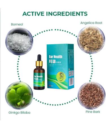Organic Ear Support Elixir | PureHear Natural Ear Oil Drops (3PCS) - Buy Online on SooperMarket.com