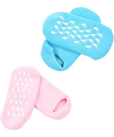 minkissy 2 Pairs Moisturizing Heel Socks Spa Gel Socks Features Socks for Women Women s Socks Gel Socks for Moisturizing Womens Socks Silicone Socks Moisture Socks Lotion Essential Oil Miss - Buy Online on SooperMarket.com