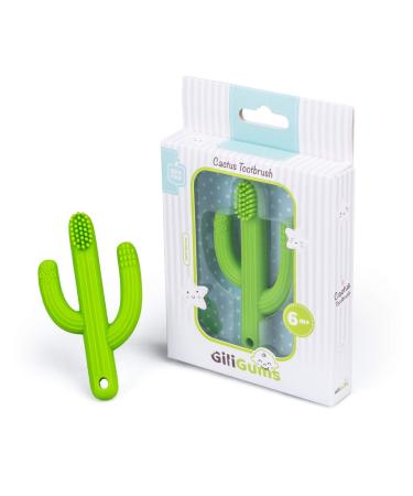 Giligums 58343 Cactus Teether Ring for Babies | 100% Food-Grade Silicone | BPA Free Baby Toothbrush & Dental Aid | Soft Teething Relief for 3 Months+ - Buy Online on SooperMarket.com