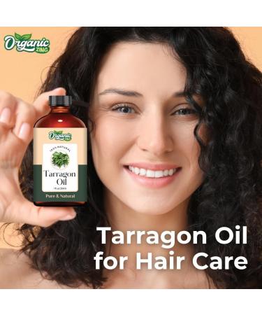 Organic Zing Tarragon (Artemisia Dracunculus) Oil | Pure & Natural Essential Oil for Aroma Diffusers Skincare & Haircare - 30ml/1.01fl oz - Buy Online on SooperMarket.com