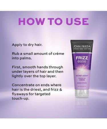 John Frieda Frizz Ease Secret Agent Touch Up Cr me 100 ml Smoothing Cream for Frizzy Curly Hair Avocado 100 ml (Pack of 1) - Buy Online on SooperMarket.com