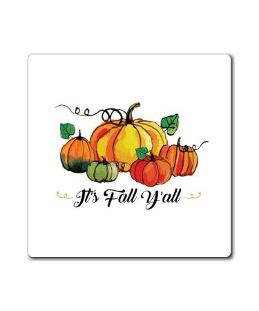 Fall Y'all Pumpkins Pumpkin T-Shirt | Fall T Shirt | Thanksgiving T-Shirt | Blessed Tshirt | Thankful Tshirt Magnets 3" 3"