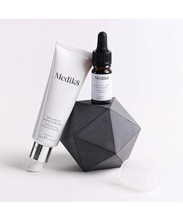 Medik8 Balance Moisturiser with Glycolic Acid Activator 97% Oil-Free Probiotic Mattifier with AHA Surface Perfector 50ml + 10ml - Buy Online on SooperMarket.com