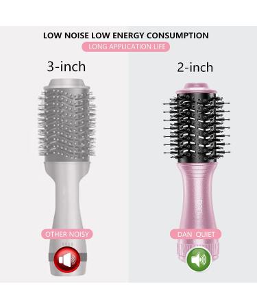 DAN Technology 2-inch Small Hair Dryer Brush - Lightweight Electric Ceramic Brush & Styler for Women - Buy Online on SooperMarket.com