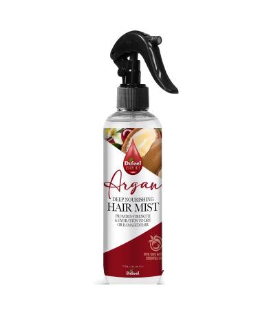 Difeel Essentials Deep Nourishing Argan Hair Mist 6 oz. - Argan Oil for Natural Hair Oil Mist made with 100% Natural Essential Oil