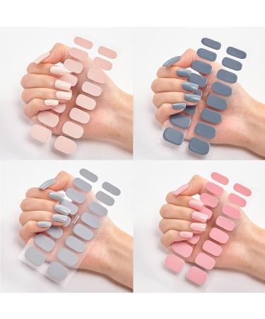 NAILDOKI Nail Stickers - 12 Sheets x 16 Pieces Full Wraps, Self-Adhesive Gel Nail Art Decals for Women & Girls - Buy Online on SooperMarket.com