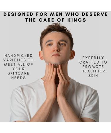 Kings Care Men's Face Mask Skin Care Kit (6 Pack) - Turmeric Anti-Acne & Aloe Vera Soothing, 2% BHA Salicylic Acid Sheet Mask - Hydrating, Brightening, Pore Refining - Buy Online on SooperMarket.com