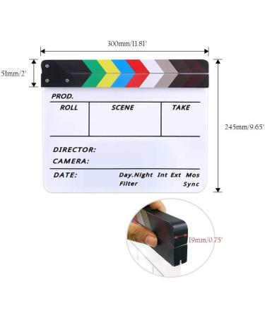 Lynkaye Movie Clapboard Director's Cut Action Scene Party Decorations - Colorful - 11.8x10.6 inches - Buy Online on SooperMarket.com