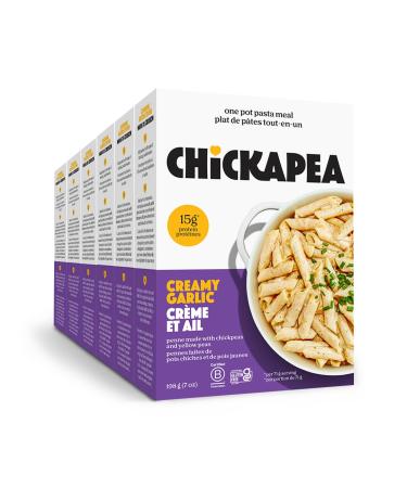 Chickapea One Pot Chickpea Pasta - Creamy Garlic - 198g (Pack of 6) Creamy Garlic 198 g (Pack of 6)