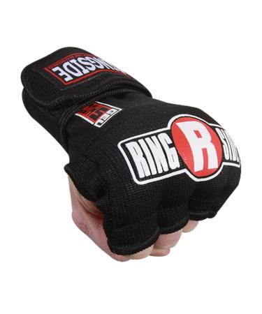 Ringside Quick Wrap Gel Shock MMA Boxing Hand Wraps Large/Xlarge Black