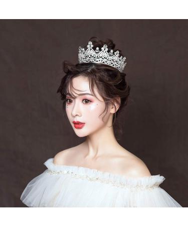 S SNUOY Silver Crystal Queen Crown - Perfect for Wedding, Pageant & Prom - Buy Online on SooperMarket.com