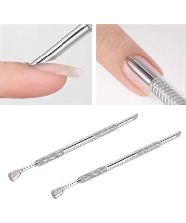 Cuticle Pusher Remover and Cutter Cuticle Pusher Set Dead Skin Removal Nail Manicure Tool Kit Stainless Steel Finger Divider with Sponge and Sand for Home Nail Salon - Buy Online on SooperMarket.com