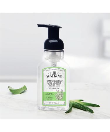 J.R. Watkins Foaming Hand Soap Pump 6 Pack - All Natural, Moisturizing Aloe & Green Tea Hand Soap Foam - Alcohol-Free, Cruelty-Free, USA Made - Ideal for Kitchen or Bathroom - 9 fl oz - Buy Online on SooperMarket.com